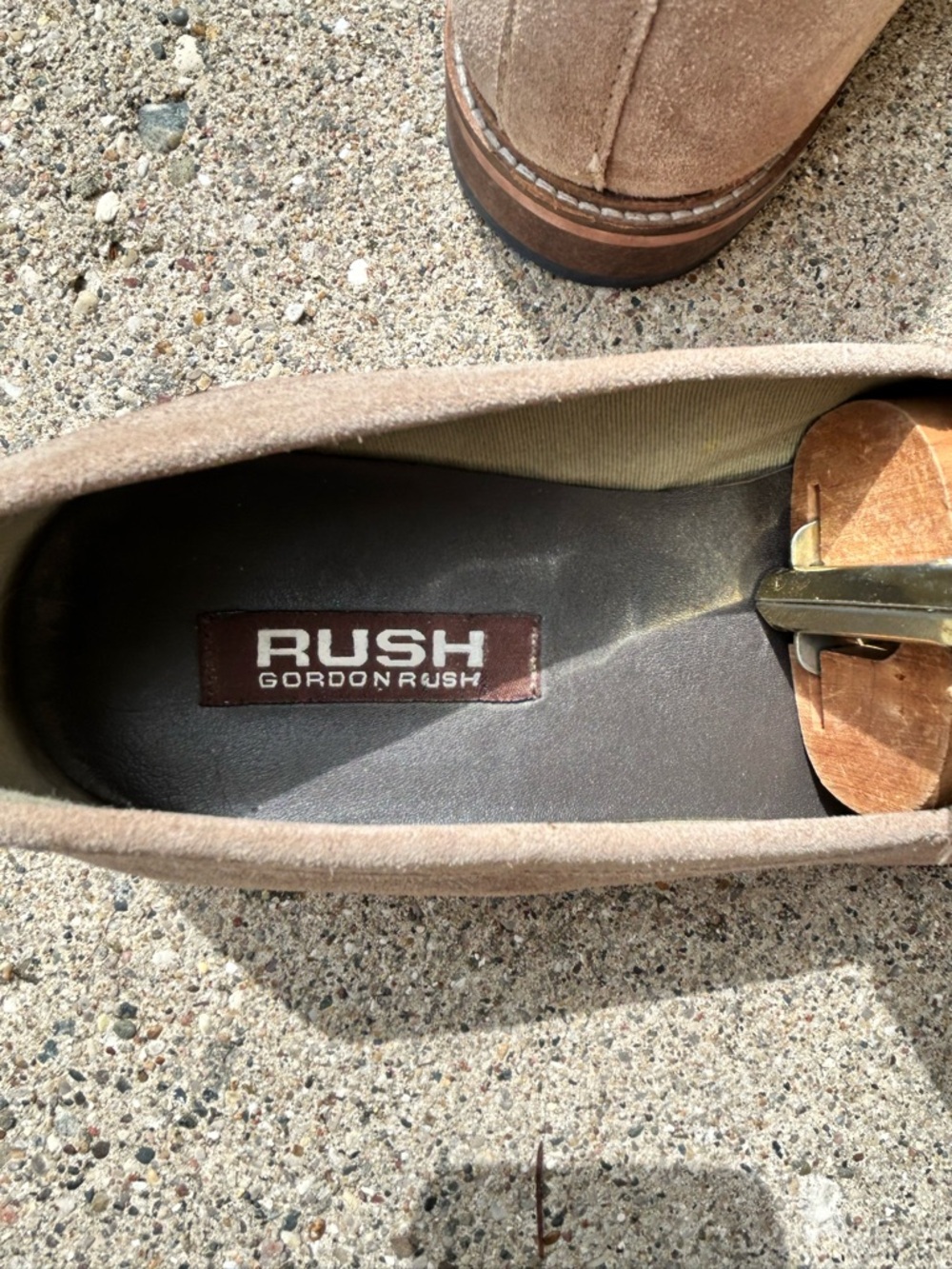 Gordon Rush Tan Suede Venetian Loafers - Picture 6 of 6